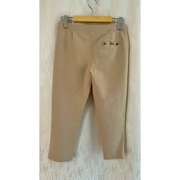 Vintage Salvatore Feragamo tan low waist Bermuda leggings - Picture 2 of 8